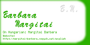 barbara margitai business card